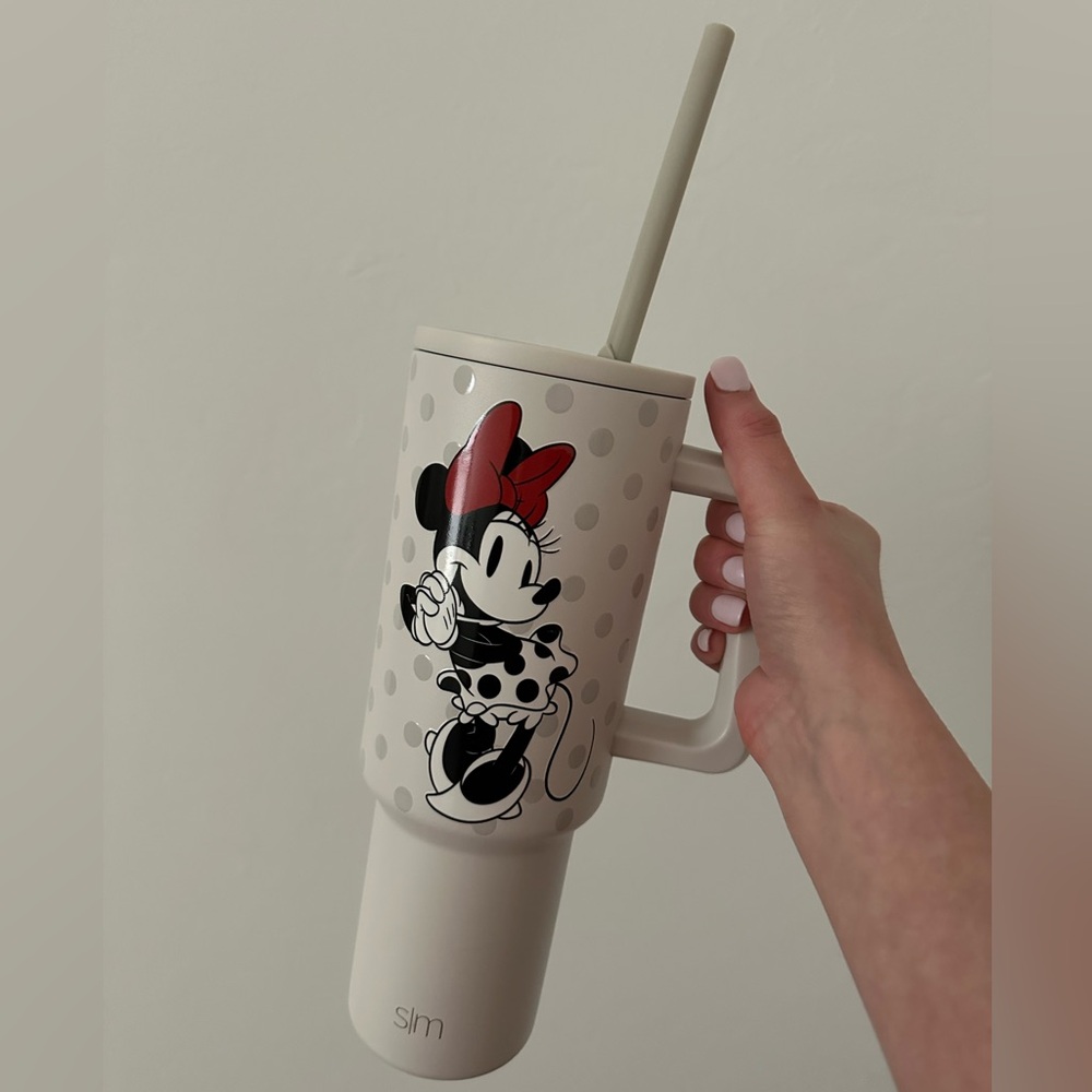 Disney Minnie Mouse Gray and Red Mug simple modern